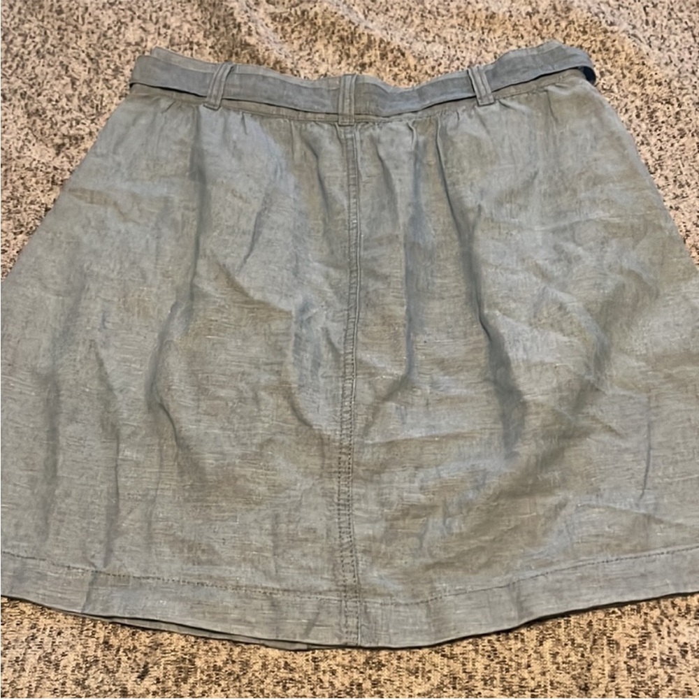 Madewell Chambray Button-Front Mini Skirt - Picture 8 of 8
